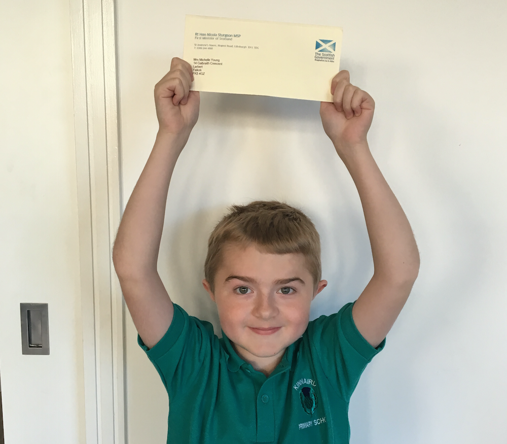 Victory! Michael received a personal letter from the First Minister telling him he would receive the drug Translarna