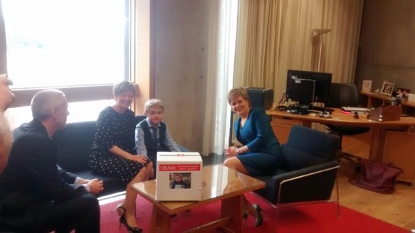 Private meeting: Michael met with Nicola Sturgeon in June to ask for her support