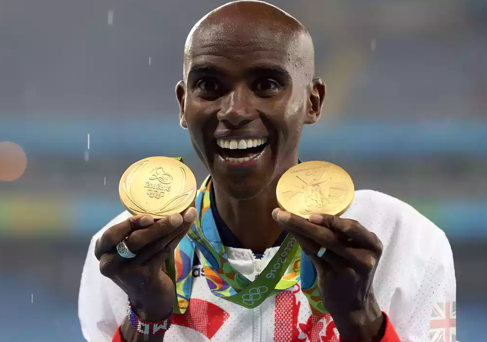 Double win: Mo Farah took two gold medals at this the Olympics in Rio this year